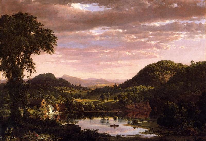 Frederic Edwin Church New England Landscape Norge oil painting art
